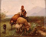 Shepherdess by Friedrich Otto Gebler